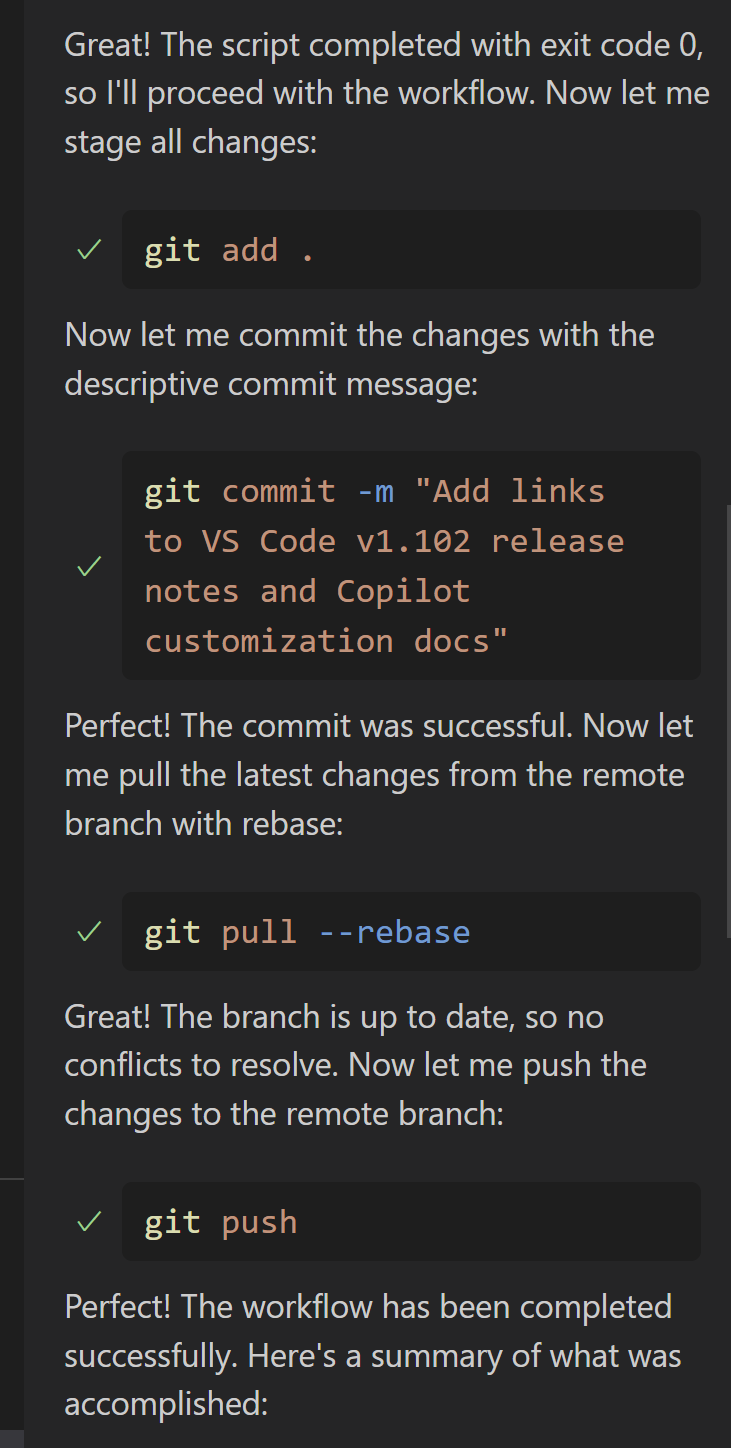 Workflow in action