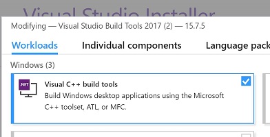 Visual C++ Build Tools