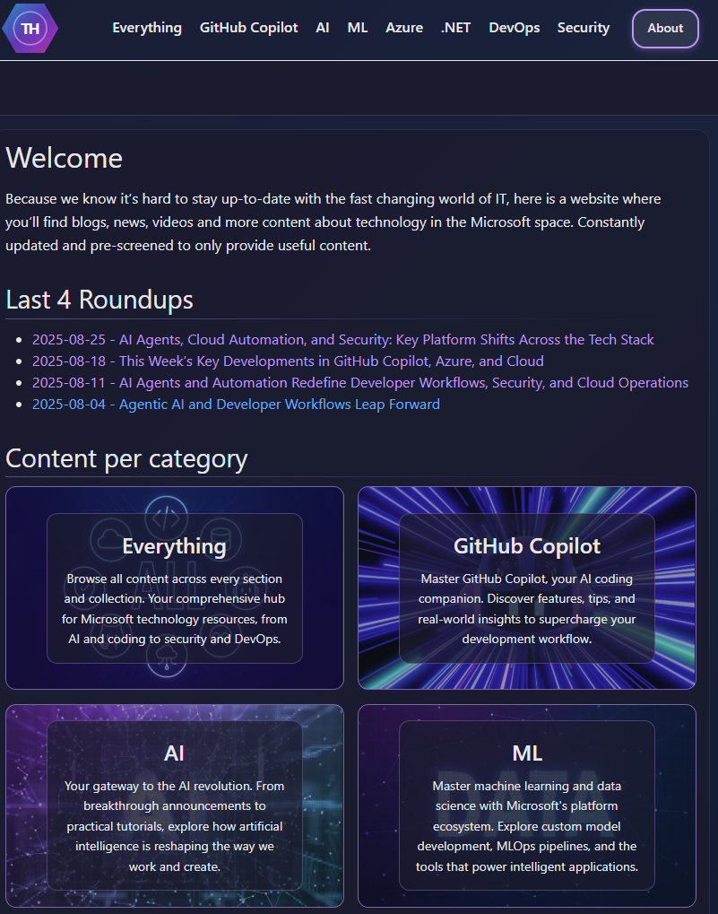 The Homepage of TechHub